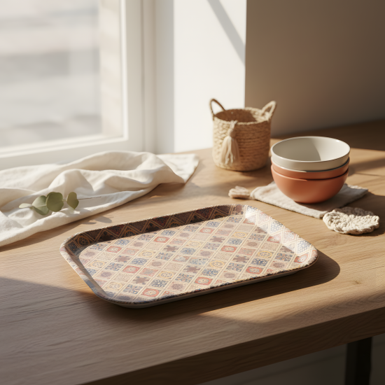 Plastic Tray Set 3 Pcs